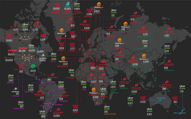 Global Map Shows Massive Scale of Delivery