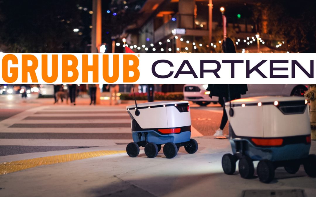 Grubhub, Cartken to Expand Robot Campus Delivery